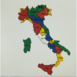 Cartina Italia colorata